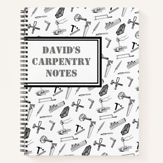 Carnet Menuiserie personnalisée (Devant)