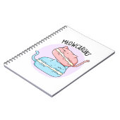 Carnet Meowcarons amusant Macaron Pun (Côté gauche)