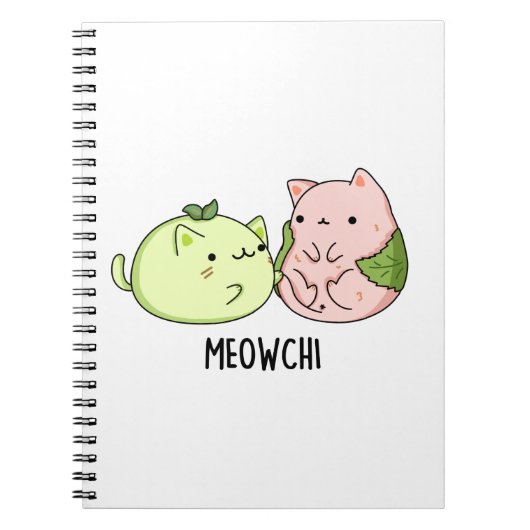 Carnet Meowchi Mochi Blague Drôle  (Devant)