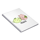 Carnet Meowchi Mochi drôle Pun  (Côté Droit)