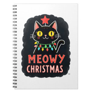 Carnet Meowy Catmas Chat Noël Mignon Chatons Chats Père N