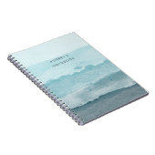 Carnet Mer bleu d'eau Abstraite (Côté Droit)