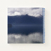 Carnet Mer d'Alaska brumeuse aux nuances de bleu (Dos)