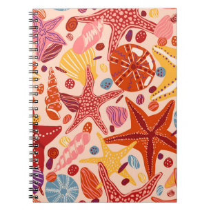 Carnet Mer d'été scandinave : Starfish Motif