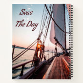 Carnet Mer Le Jour La Voile Bateau Océan (Dos)