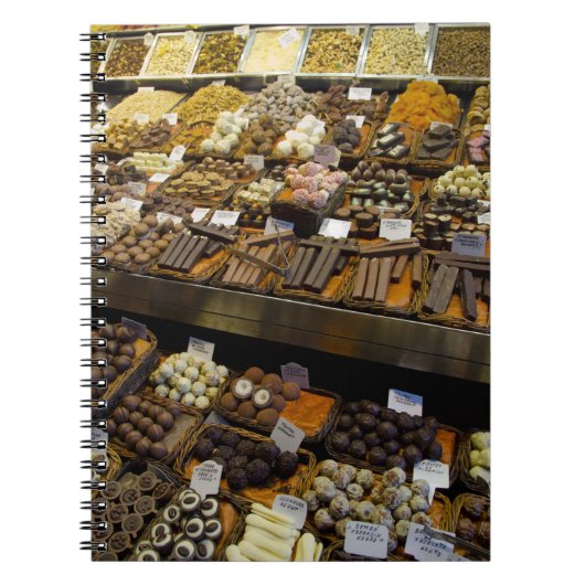 Carnet Mercat de Sant Josep, bonbons au chocolat assortis (Devant)