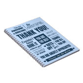 Carnet Merci Appréciation Word Art (Côté Droit)