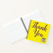 Carnet Merci avec des panneaux, violet et jaune | (Intérieur)