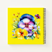 Carnet Merci avec des panneaux, violet et jaune | (Dos)