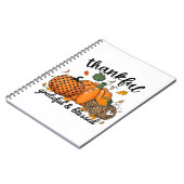 Carnet Merci Citrouille Reconnaissant Et Béni (Côté gauche)