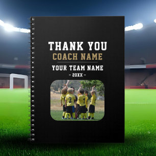 Carnet Merci Coach Nom de l'équipe Photo