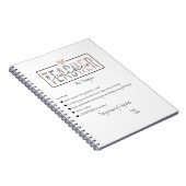 Carnet Merci d'appréciation des enseignants à la mode Ret (Côté Droit)