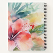 Carnet Merci d'aquarelle florale pour la participation au (Dos)