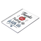 Carnet Merci de nous avoir supportés (Côté gauche)