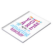 Carnet Merci Enseignant Extraordinaire Que Vous Êtes (Côté gauche)