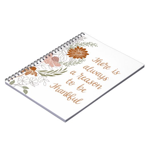 Carnet Merci Fleurs et Feuilles (Côté gauche)