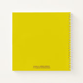 Carnet Merci jaune Pastor Femme 1ère Dame Florale (Dos)