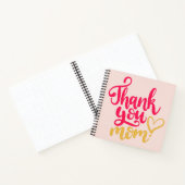 Carnet Merci Maman avec Coeur rose (Intérieur)