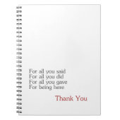 Carnet Merci pour tous (Devant)