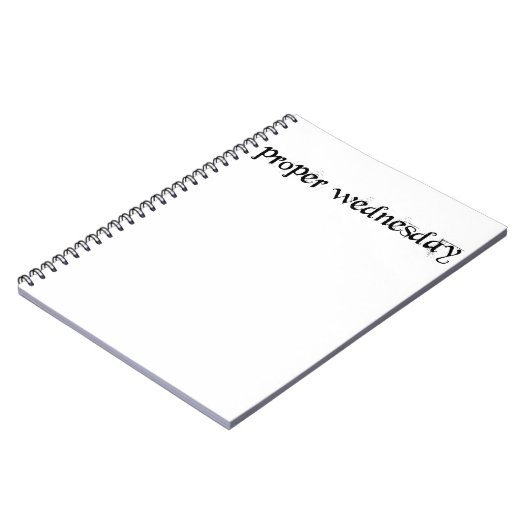 Carnet Mercredi approprié (Côté gauche)