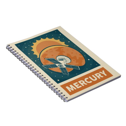 Carnet Mercure Retro Galaxy Satellite (Côté Droit)