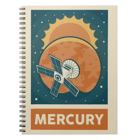 Carnet Mercure Retro Galaxy Satellite (Devant)