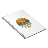 Carnet Mère Boxer Chien Rétro Coucher de soleil Empreinte (Côté Droit)