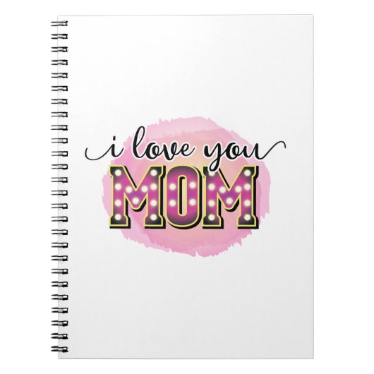 Carnet Mère cadeau Je t'aime Maman (Devant)
