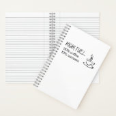 Carnet Mère Citation Silhouette Café Carburant (À l'intérieur)