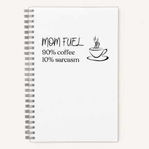 Carnet Mère Citation Silhouette Café Carburant