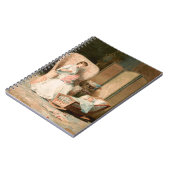 Carnet Mère de 1888 et bébé endormi, restauré (Côté gauche)