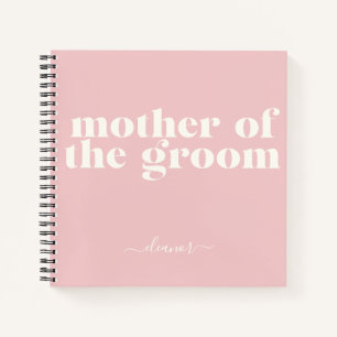 Carnet Mère de la chambre Simple moderne Nom Blush