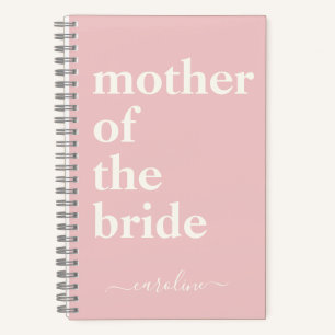 Carnet Mère de la mariée Minimaliste moderne Custom Rose