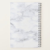 Carnet Mère de la mariée Rose moderne Gold Heart Marble (Verso)