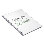 Carnet Mère de la mariée Script vert (Côté Droit)