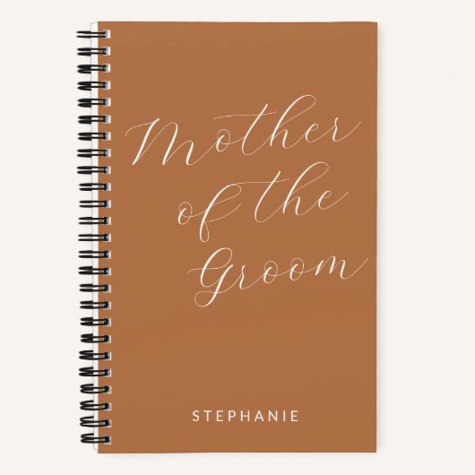 Carnet Mère de la salle Terracotta personnalisée (Recto)