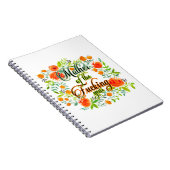 Carnet Mère de l'année F*cking Fleur sauvage Floral Maman (Côté Droit)