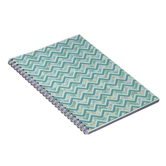 Carnet Mère de Pearl Turquoise ZigZag (Côté Droit)