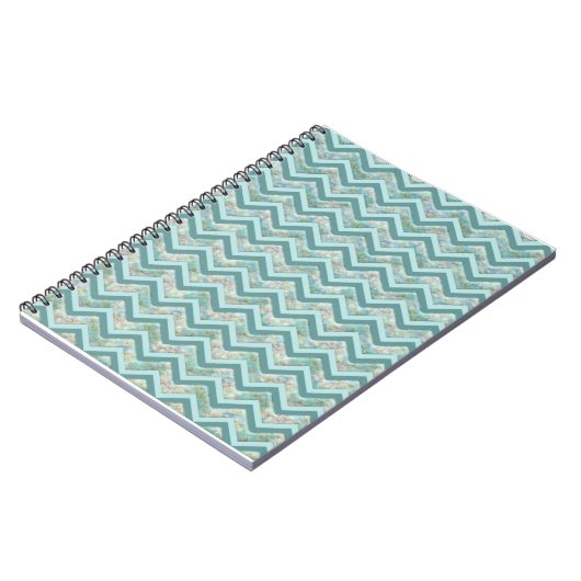 Carnet Mère de Pearl Turquoise ZigZag (Côté gauche)