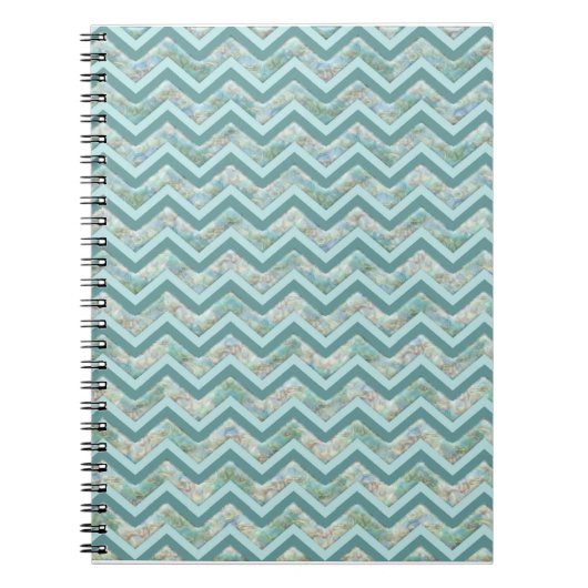 Carnet Mère de Pearl Turquoise ZigZag (Devant)