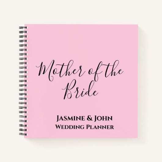 Carnet Mère du Wedding planner de mariée (Devant)