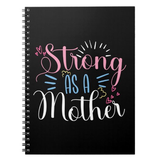 Carnet Mère Est Forte Comme Mère (Devant)