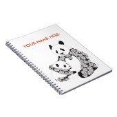 Carnet Mère et bébé CUB de panda (Côté Droit)