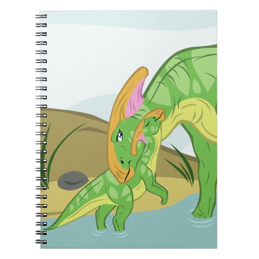 Carnet Mère et bébé parasaurolophus (Devant)