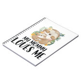 Carnet Mère et fentes de bébé Ma maman m'aime Tropical (Côté gauche)