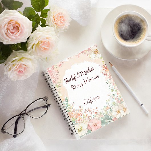 Carnet Mère fidèle, femme forte personnalisée