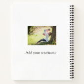 Carnet Mère fille photo de famille ajouter nom image text (Dos)