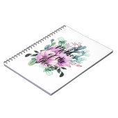Carnet MÈRE Florale violette de la Mariage de GROOM (Côté gauche)