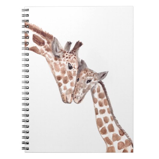 Carnet Mère girafe avec bébé (Devant)
