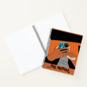 Carnet Mère Mains mobiles Cyan Orange Noir (Intérieur)